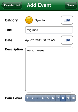 alt="Symptomatic iOS iPhone application by mobile developer RookSoft Pte Ltd of Singapore