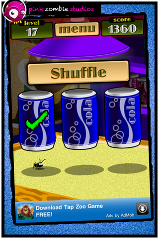 ShuffleFrenzy shuffle game by Pink Zombie Studios