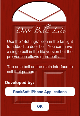 DoorBells Lite iPhone Application by mobile developer RookSoft Pte Ltd of Singapore